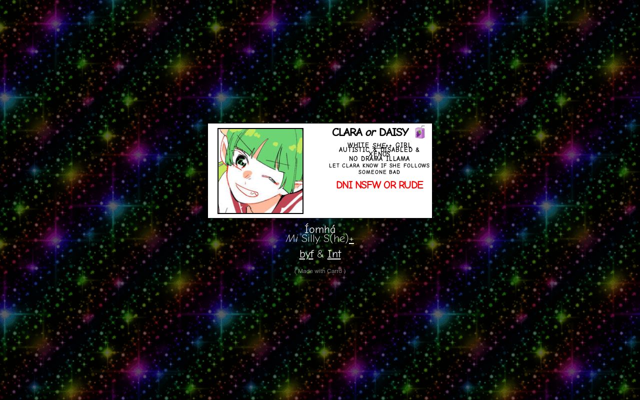 Carrd profile picture for @spelling